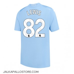 Manchester City Rico Lewis #82 Kotipaita 2023-24 Lyhythihainen